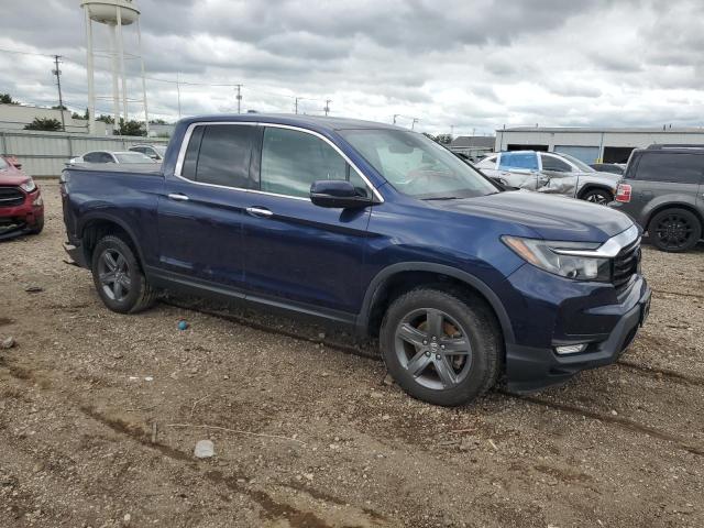 5FPYK3F71NB002567 - 2022 HONDA RIDGELINE RTL 蓝色 照片 4