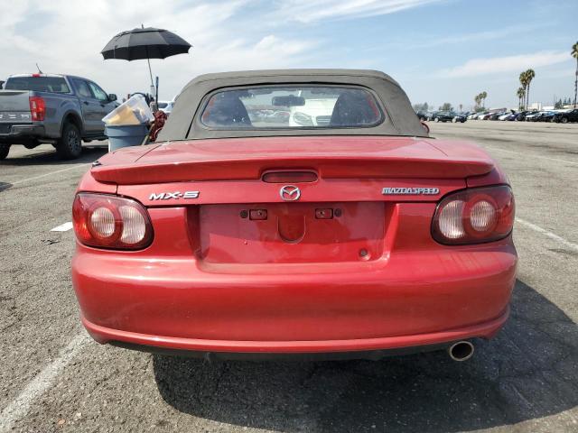 JM1NB354340407765 - 2004 MAZDA MX-5 MIATA SPEED RED photo 6