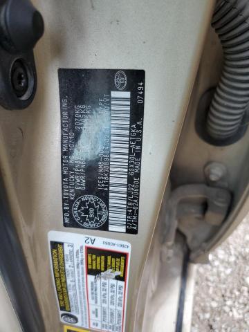 4T1BK3DB9BU400291 - 2011 TOYOTA AVALON BASE 金色 照片 13