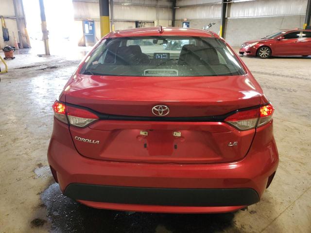5YFEPMAE4MP184003 - 2021 TOYOTA COROLLA LE أحمر صورة 6