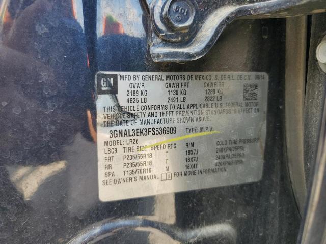 3GNAL3EK3FS536909 - 2015 CHEVROLET CAPTIVA LT 蓝色 照片 13