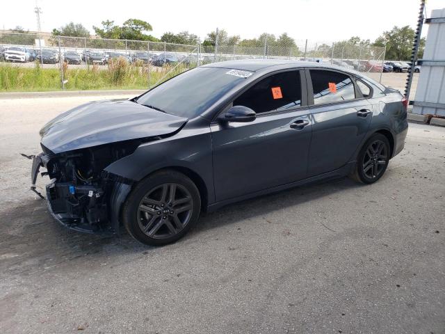 3KPF34AD3ME328309 - 2021 KIA FORTE GT LINE GRAY photo 1