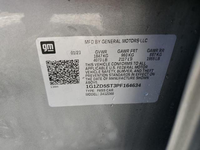 1G1ZD5ST3PF164634 - 2023 CHEVROLET MALIBU LT 灰色 照片 13