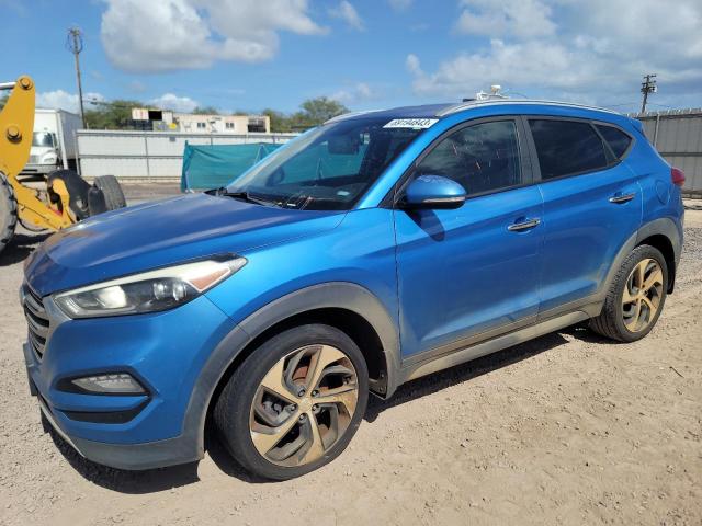 KM8J33A27HU325161 - 2017 HYUNDAI TUCSON LIMITED BLUE photo 1