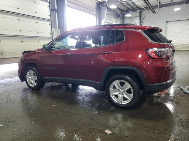 3C4NJDBB2NT156849 - 2022 JEEP COMPASS LATITUDE MAROON photo 2
