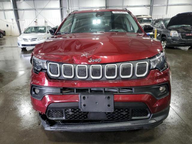 3C4NJDBB2NT156849 - 2022 JEEP COMPASS LATITUDE MAROON photo 5