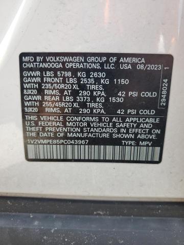 1V2VMPE85PC043967 - 2023 VOLKSWAGEN ID.4 PRO S 白色 照片 14