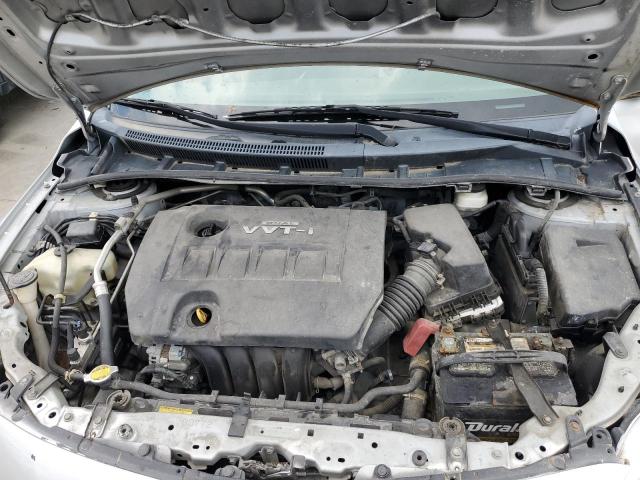2T1BU4EE9AC497971 - 2010 TOYOTA COROLLA BASE SILVER photo 11