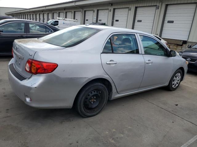 2T1BU4EE9AC497971 - 2010 TOYOTA COROLLA BASE SILVER photo 3