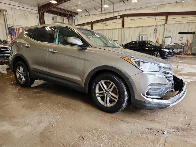 5XYZTDLB0JG538549 - 2018 HYUNDAI SANTA FE S GRAY photo 4