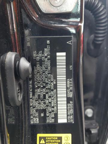 5TDBK3EH9DS262296 - 2013 TOYOTA HIGHLANDER BASE Schwarz Foto 12