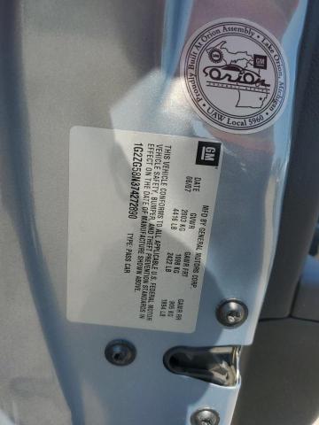 1G2ZG58N374272890 - 2007 PONTIAC G6 BASE ლურჯი ფოტო 12