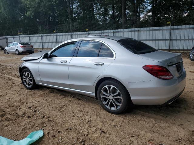 55SWF4KB9FU023333 - 2015 MERCEDES-BENZ C 300 4MATIC SILVER photo 2
