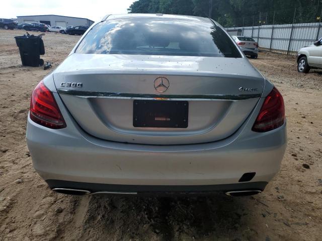 55SWF4KB9FU023333 - 2015 MERCEDES-BENZ C 300 4MATIC SILVER photo 6
