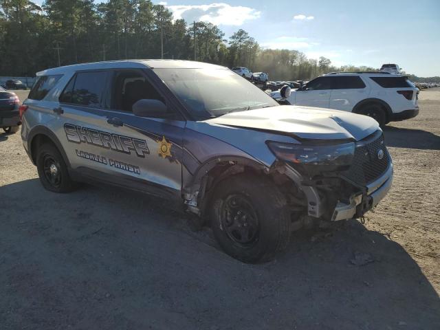 1FM5K8AB3NGA05220 - 2022 FORD EXPLORER POLICE INTERCEPTOR 银色 照片 4