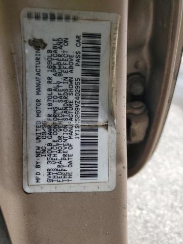 1Y1SK5269VZ402955 - 1997 GEO PRIZM BASE GOLD photo 12