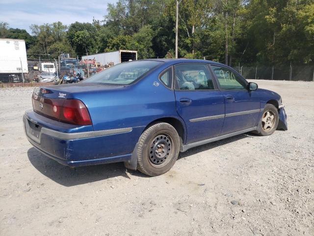 2G1WF52E439272486 - 2003 CHEVROLET IMPALA BLUE photo 3