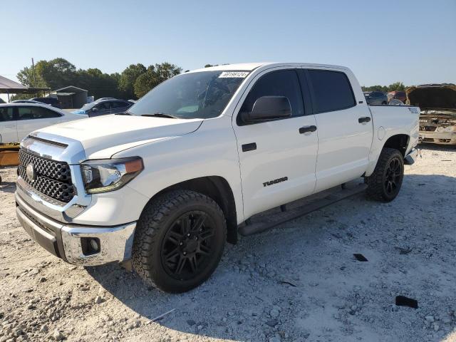 5TFEY5F10KX250957 - 2019 TOYOTA TUNDRA CREWMAX SR5 WHITE photo 1