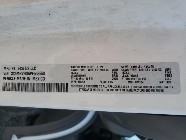 3C6MRVHG6PE553668 - 2023 RAM PROMASTER 3500 HIGH Weiß Foto 13