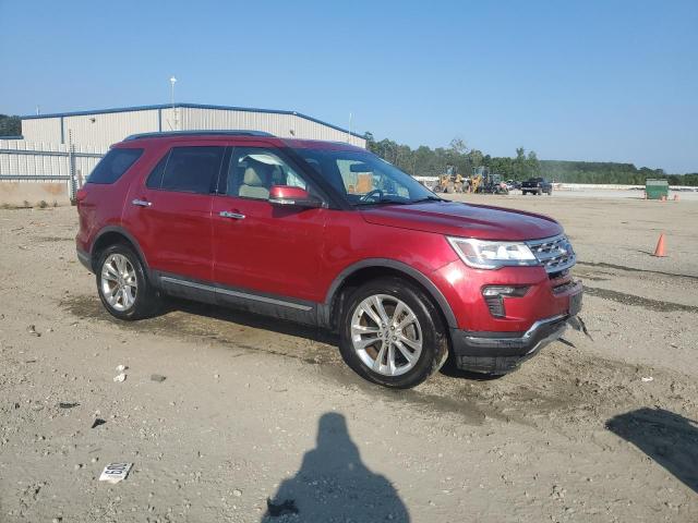 1FM5K8F80KGA83608 - 2019 FORD EXPLORER LIMITED RED photo 4