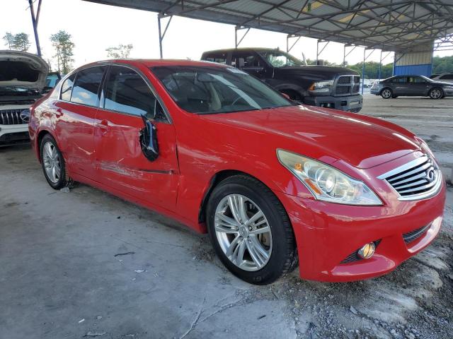 JN1CV6AP4DM302857 - 2013 INFINITI G37 BASE RED photo 4
