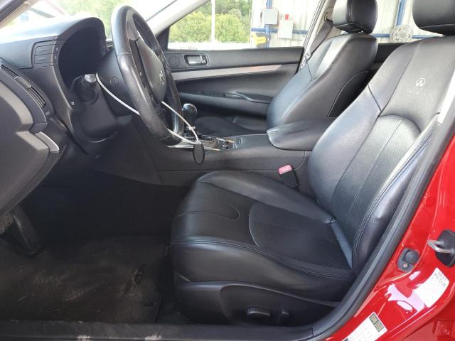 JN1CV6AP4DM302857 - 2013 INFINITI G37 BASE RED photo 7