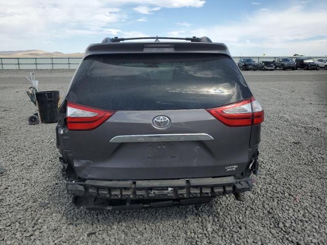 5TDDZ3DC4HS152661 - 2017 TOYOTA SIENNA XLE GRAY photo 6
