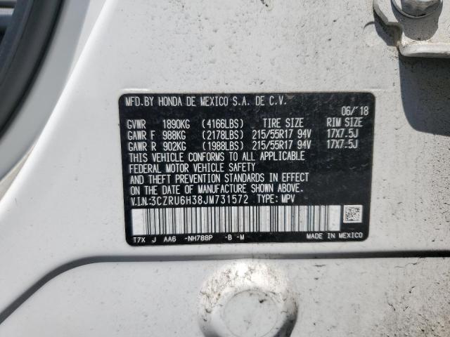 3CZRU6H38JM731572 - 2018 HONDA HR-V LX Ağ foto 12