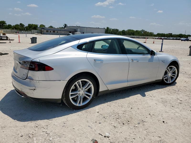 5YJSA1H16EFP35938 - 2014 TESLA MODEL S Արծաթագույն լուսանկար 3