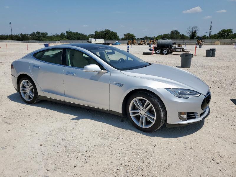 5YJSA1H16EFP35938 - 2014 TESLA MODEL S Արծաթագույն լուսանկար 4