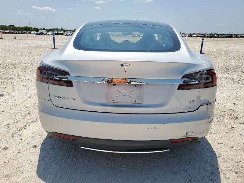 5YJSA1H16EFP35938 - 2014 TESLA MODEL S Արծաթագույն լուսանկար 6