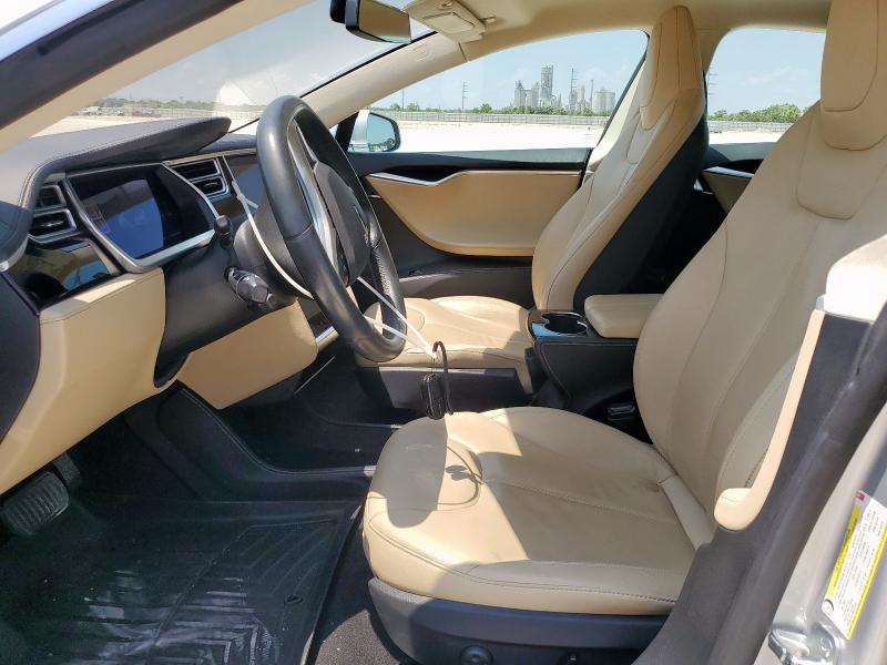 5YJSA1H16EFP35938 - 2014 TESLA MODEL S Արծաթագույն լուսանկար 7