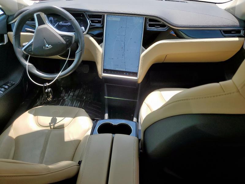 5YJSA1H16EFP35938 - 2014 TESLA MODEL S Արծաթագույն լուսանկար 8