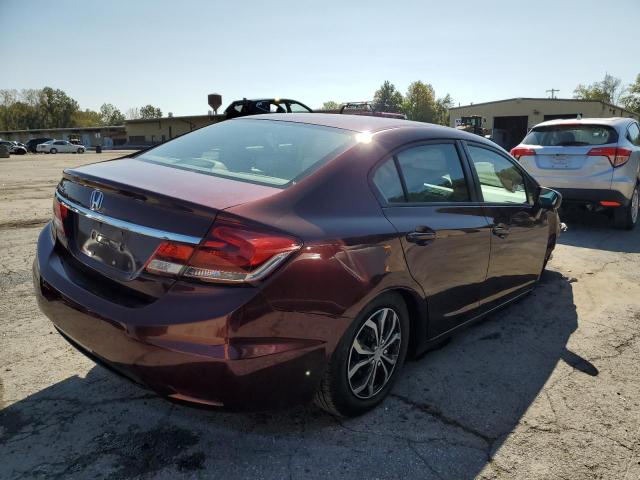 19XFB2F56EE215433 - 2014 HONDA CIVIC LX BURGUNDY photo 3