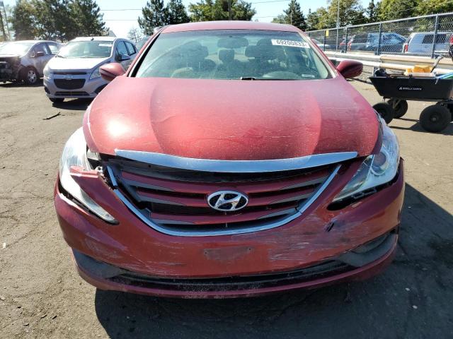 5NPEB4AC8EH937639 - 2014 HYUNDAI SONATA GLS MAROON photo 5