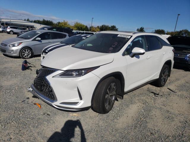 JTJHGKFA5N2026841 - 2022 LEXUS RX 450H L WHITE photo 1