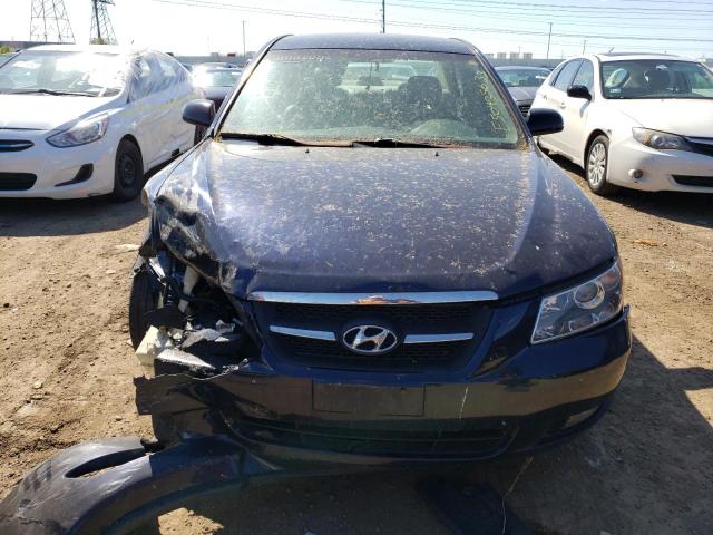 5NPEU46F97H158296 - 2007 HYUNDAI SONATA SE BLUE photo 5