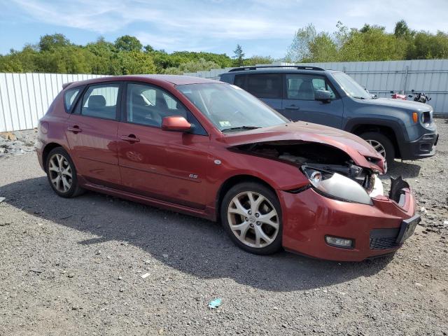 JM1BK344481172555 - 2008 MAZDA 3 HATCHBACK MAROON photo 4