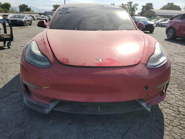 5YJ3E1EC5MF005872 - 2021 TESLA MODEL 3 წითელი ფოტო 5