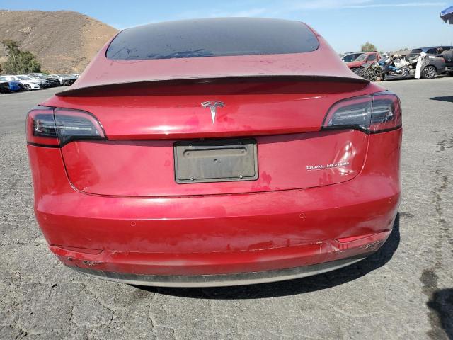 5YJ3E1EC5MF005872 - 2021 TESLA MODEL 3 წითელი ფოტო 6