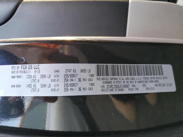 2C4RC1BG9LR109887 - 2020 CHRYSLER PACIFICA TOURING L CHARCOAL photo 13