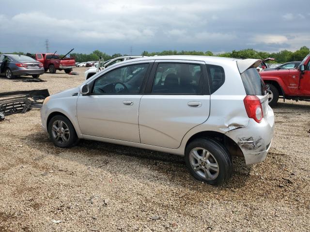 KL1TG66E59B302956 - 2009 CHEVROLET AVEO LT SILVER photo 2