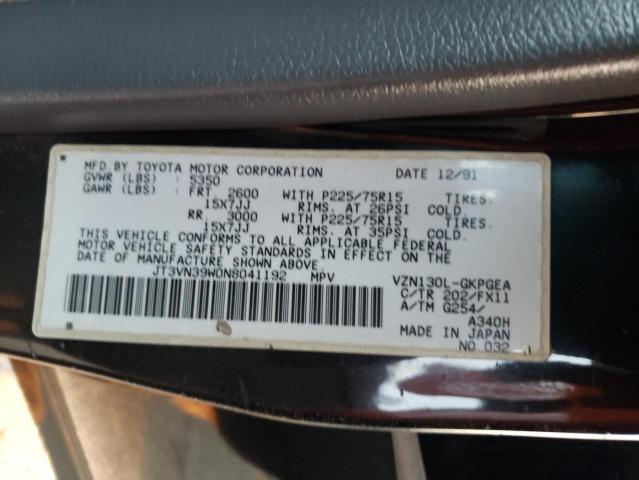 JT3VN39W0N8041192 - 1992 TOYOTA 4RUNNER VN39 SR5 黑色 照片 13