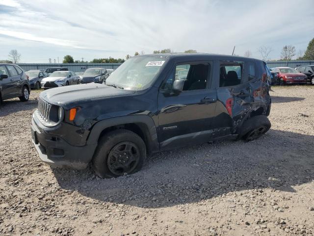 ZACCJBAB8JPH93453 - 2018 JEEP RENEGADE SPORT BLACK photo 1