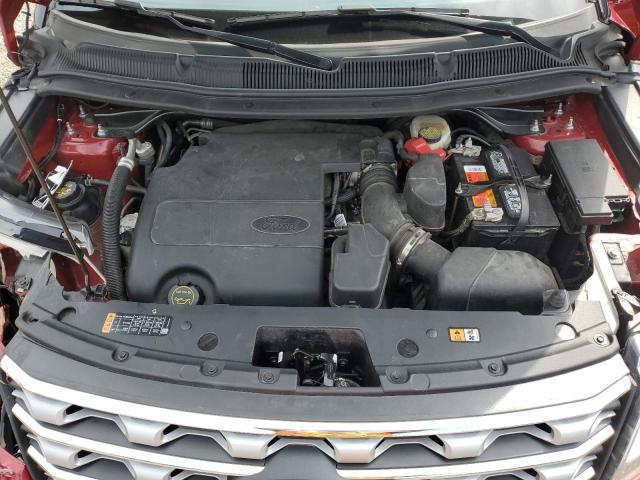 1FM5K8F82HGC70261 - 2017 FORD EXPLORER LIMITED MAROON photo 12