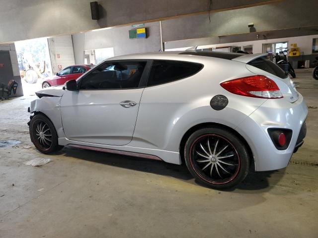 KMHTC6AEXDU171706 - 2013 HYUNDAI VELOSTER TURBO SILVER photo 2