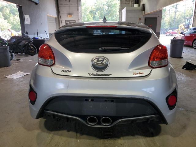 KMHTC6AEXDU171706 - 2013 HYUNDAI VELOSTER TURBO SILVER photo 6