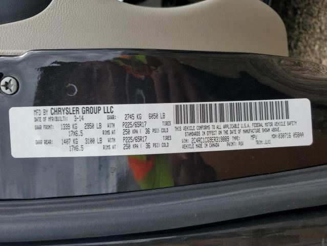 2C4RC1CG9ER319889 - 2014 CHRYSLER TOWN & COU TOURING L BLACK photo 13