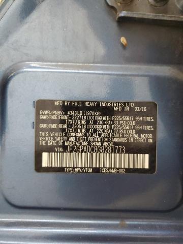 JF2GPADC8G8281773 - 2016 SUBARU CROSSTREK PREMIUM Blau Foto 13