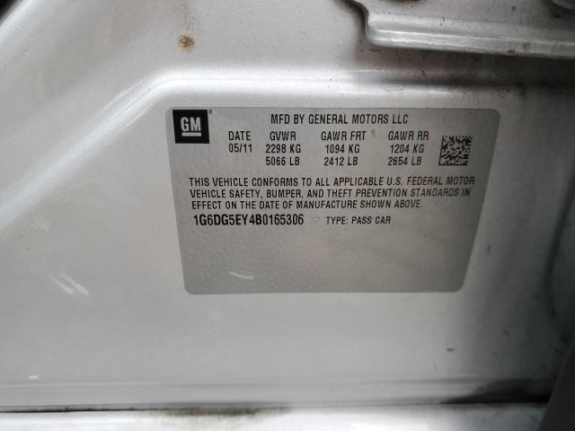 1G6DG5EY4B0165306 - 2011 CADILLAC CTS LUXURY COLLECTION SILVER photo 12